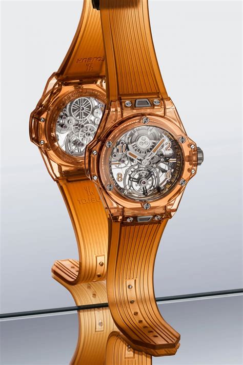 big bang automatic orange sapphire